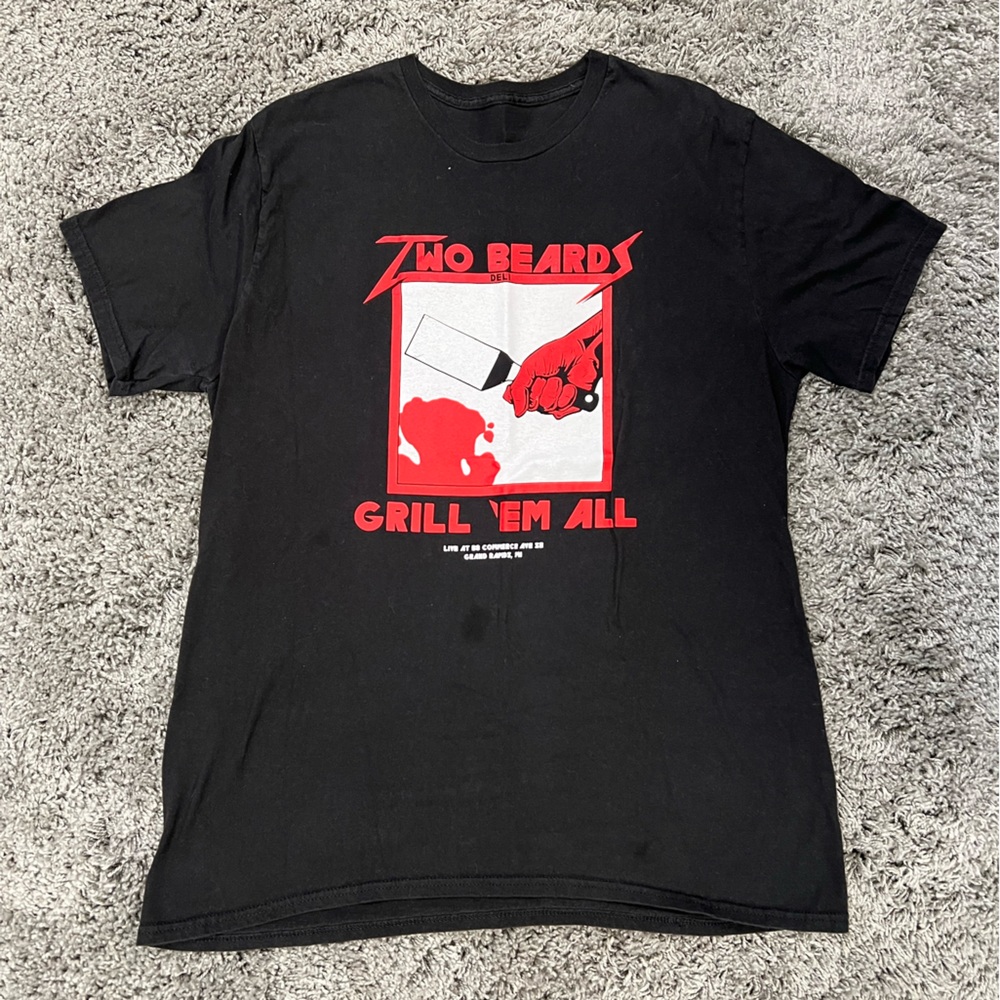 Two Beards Deli “grill em’ all” t-shirt XL